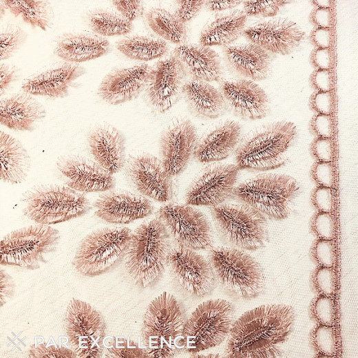 Lace embroidered embellished 3D