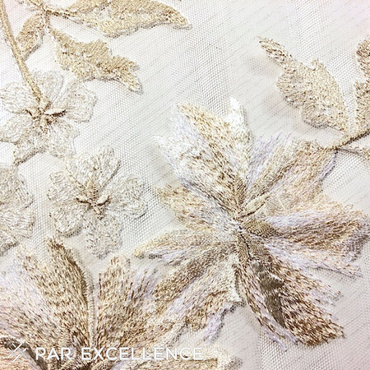 Lace embroidered