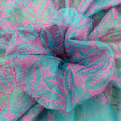 Fancy embroidered organza