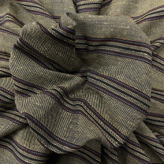 Twill made of cotton, linen and silk