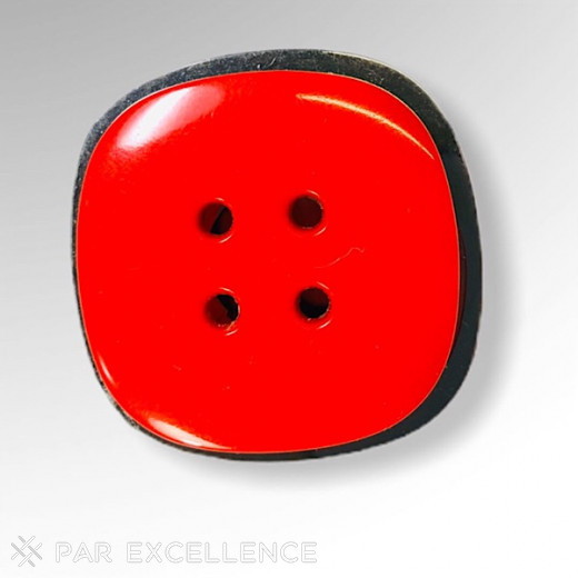 Four-hole button